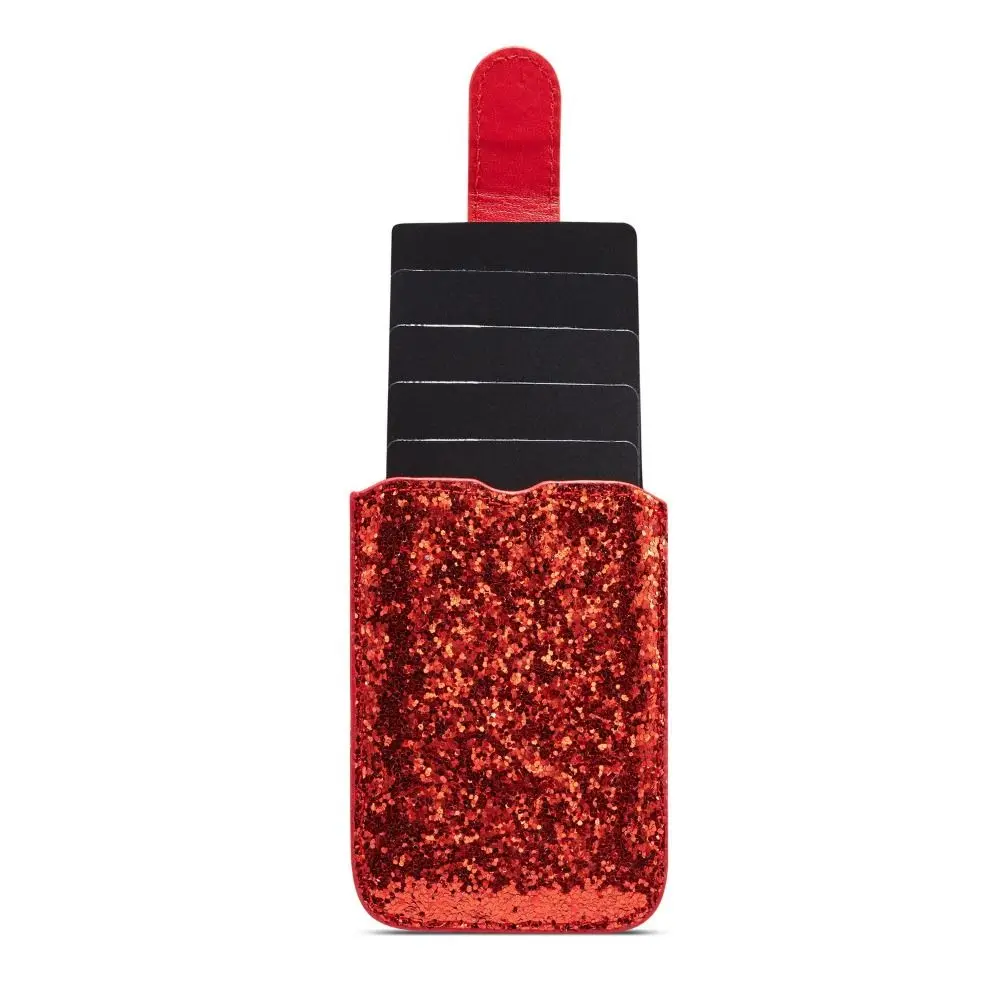 Adhesive Sticker RFID Blocking Credit Card Holder Glitter Bling 5 Cards Credit ID Card Pocket Multi-color Waterproof