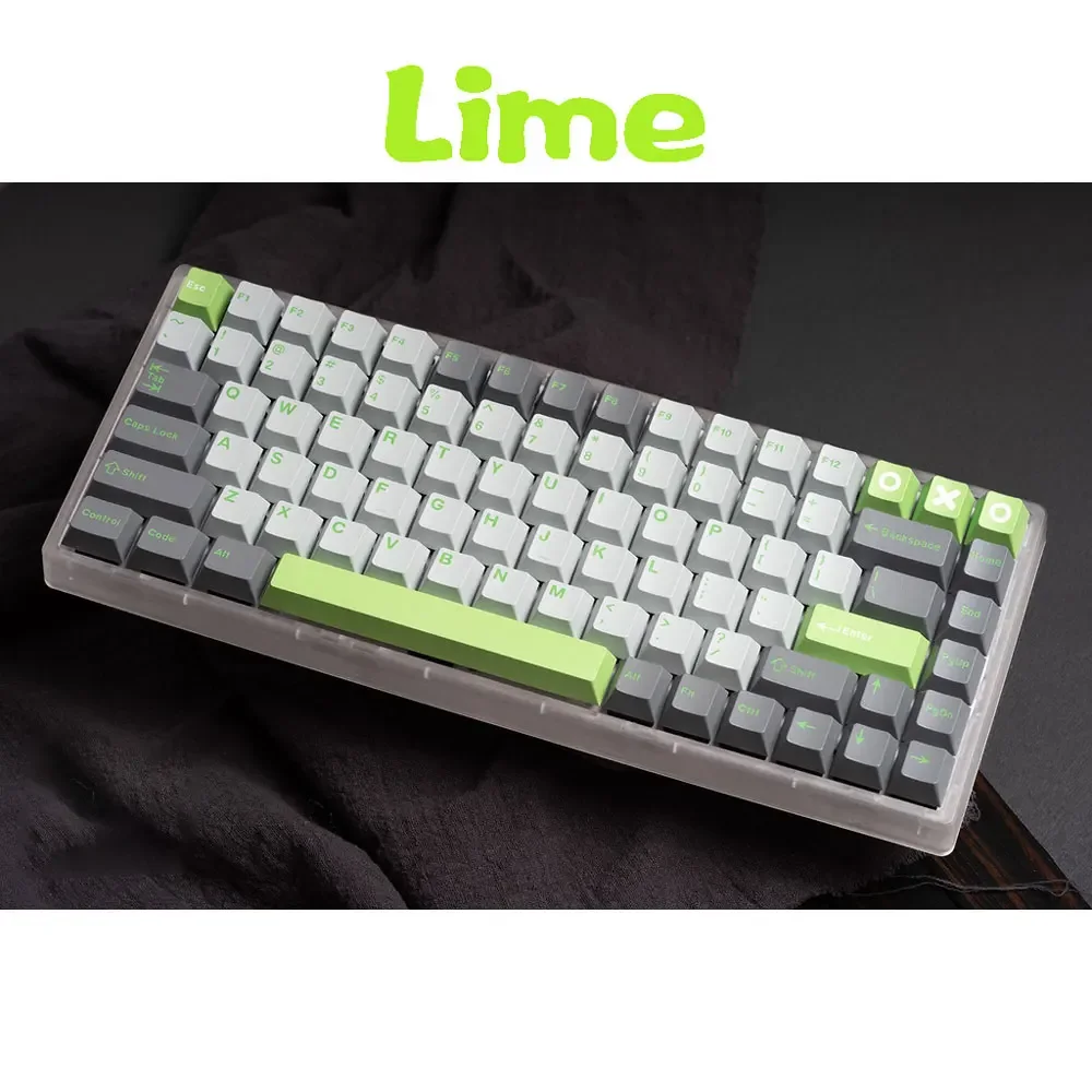 GMK Lime  keycaps Cherry profile ABS Doubleshot 172keys for MX Switch Mechanical keyboard