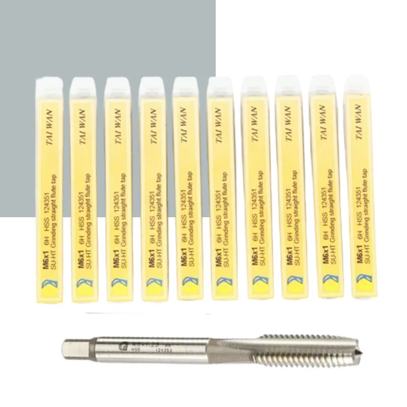 CNC Imported High Hardness Thread Tapping Machine Fully Ground Straight Groove M3 M4 M6 M8 M12 Machine Tool for Precision Engine