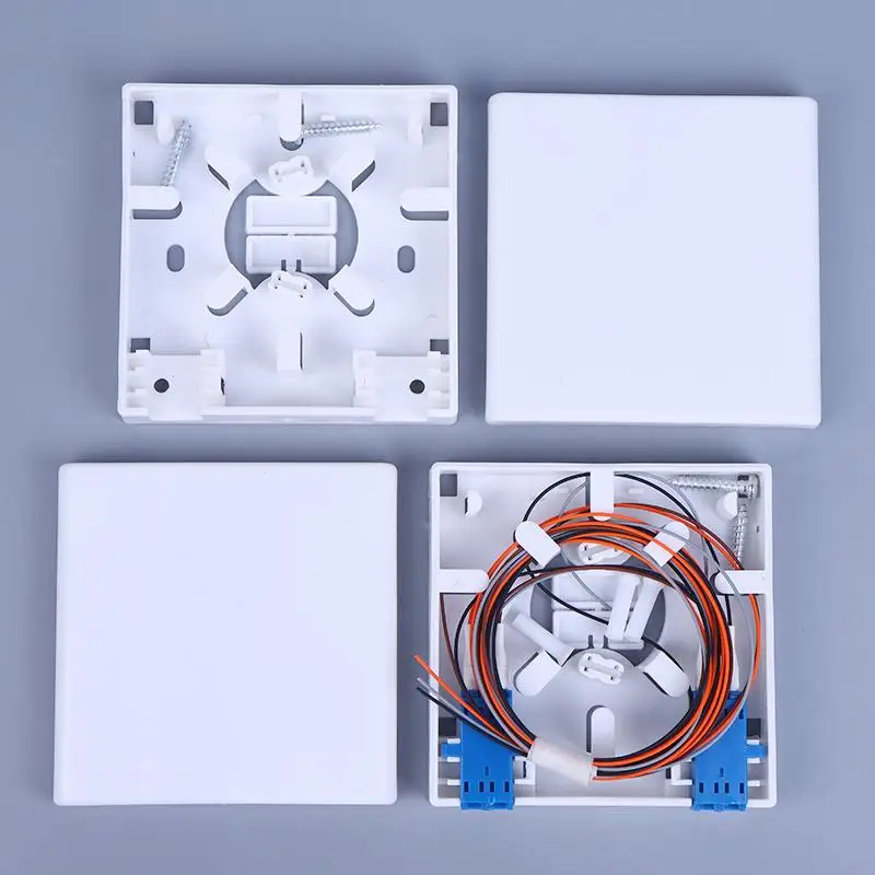 86 Information Panels Fiber Optical Terminal Junction Box Fiber Optic Splice Box SC Adapter LC Adapter 2 Core Fiber Combination