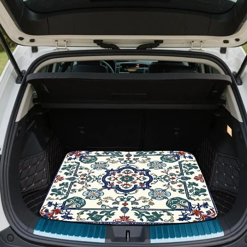 Ideal For Various Vehicles, Protects Against Dirt. Universal Cargo Mat For The Trunk, Sturdy Rear Liner Compatible With Most Sta