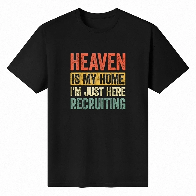 Christian Gift Idea Men's T-shirt Heaven Is My Home Religious