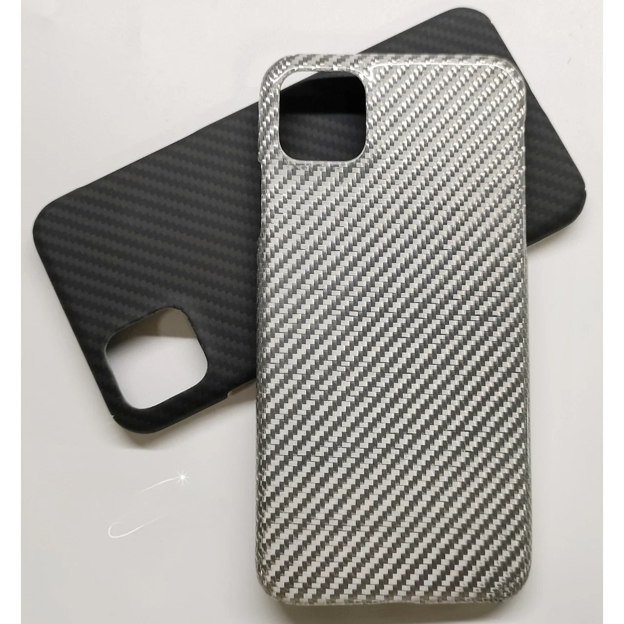 حافظة هاتف آيفون 11 برو ماكس من ألياف الكربون - حماية غطاء صلب من ألياف الأراميد الرقيقة #3