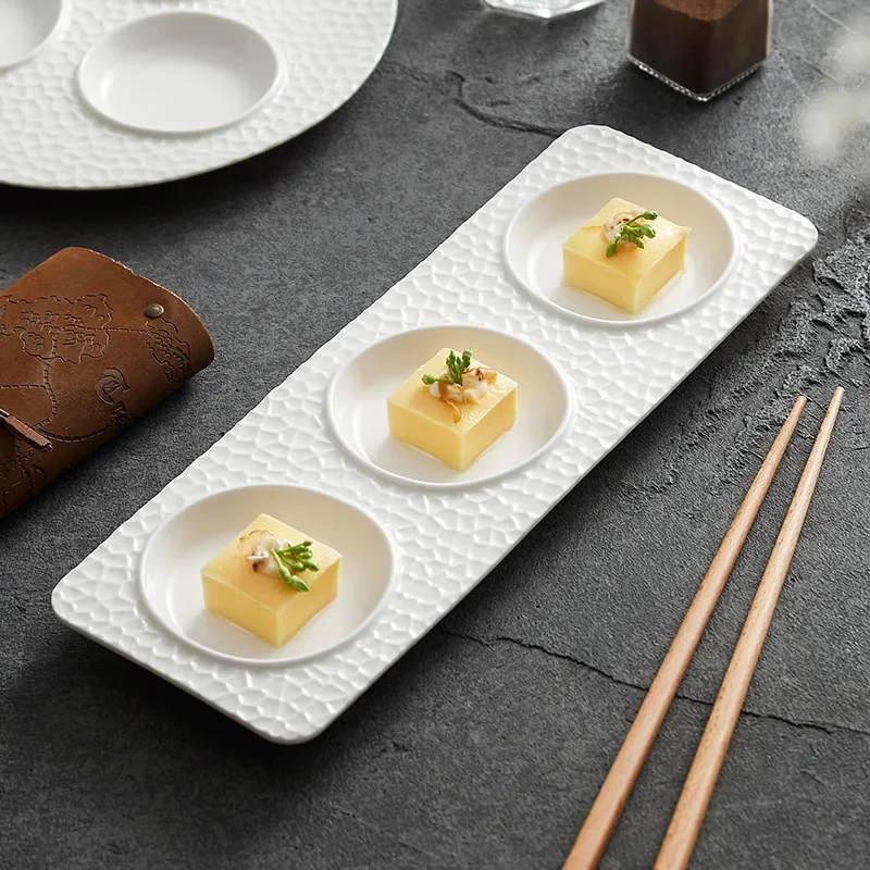 Ceramic Dim Sum Plate Creative Featured Hotel Restaurant Appetizer Cold Dish Plate Lemon Dish Molecular Tableware