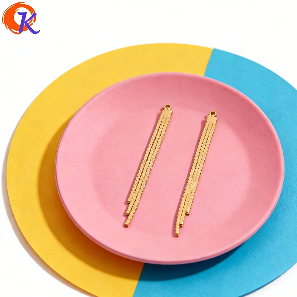 

Cordial Design 30Pcs 3*62MM Jewelry Accessories/Genuine Gold Plating/Hand Made/Chain Tassel Shape/DIY Making/Earring Findings