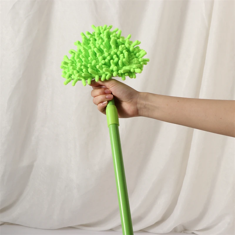 Wall Cleaner,Wall Mop with Long Handle, Ceiling Dust Mop Labor-Saving Elbow Extension Pole, Baseboard Duster Washer Scrubber, Hi