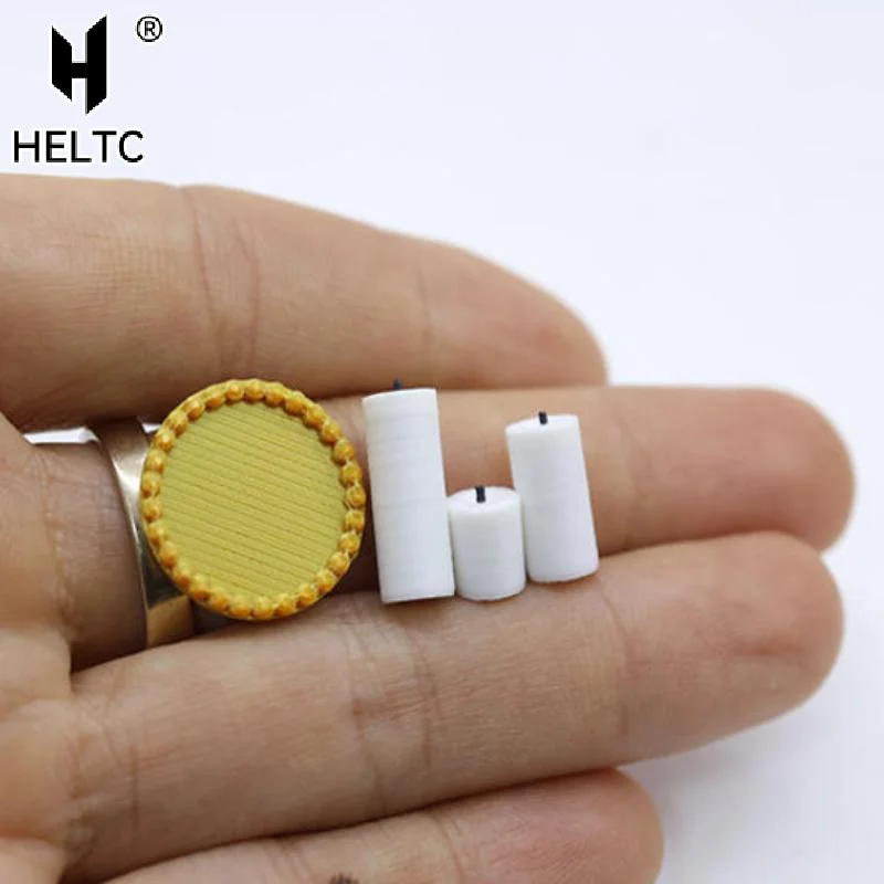 4Pcs Mini White Candle Tray Kit 1:12 Scale Dollhouse Miniature Ornament Vintage Style Craft Model For Holiday Scene Home Desktop
