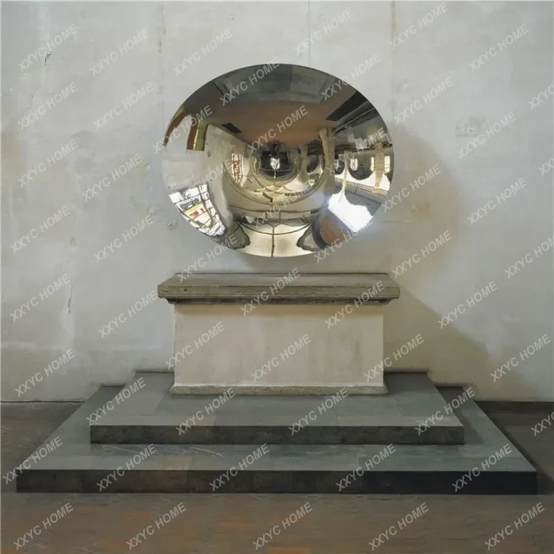 XX  concave mirror sky mirror Stainless steel 170cm-180cm background wall pendant living room Bedroom villa wall decoration