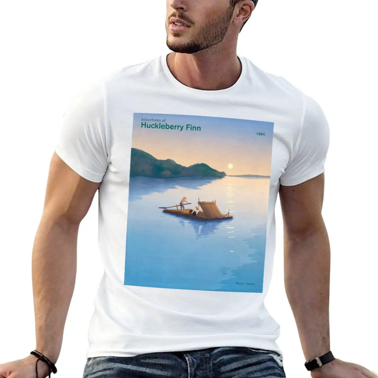 

Huckleberry Finn, Mark Twain Literary Art for Book Lovers, Readers and Writers T-Shirt man t shirt designer T-Shirt