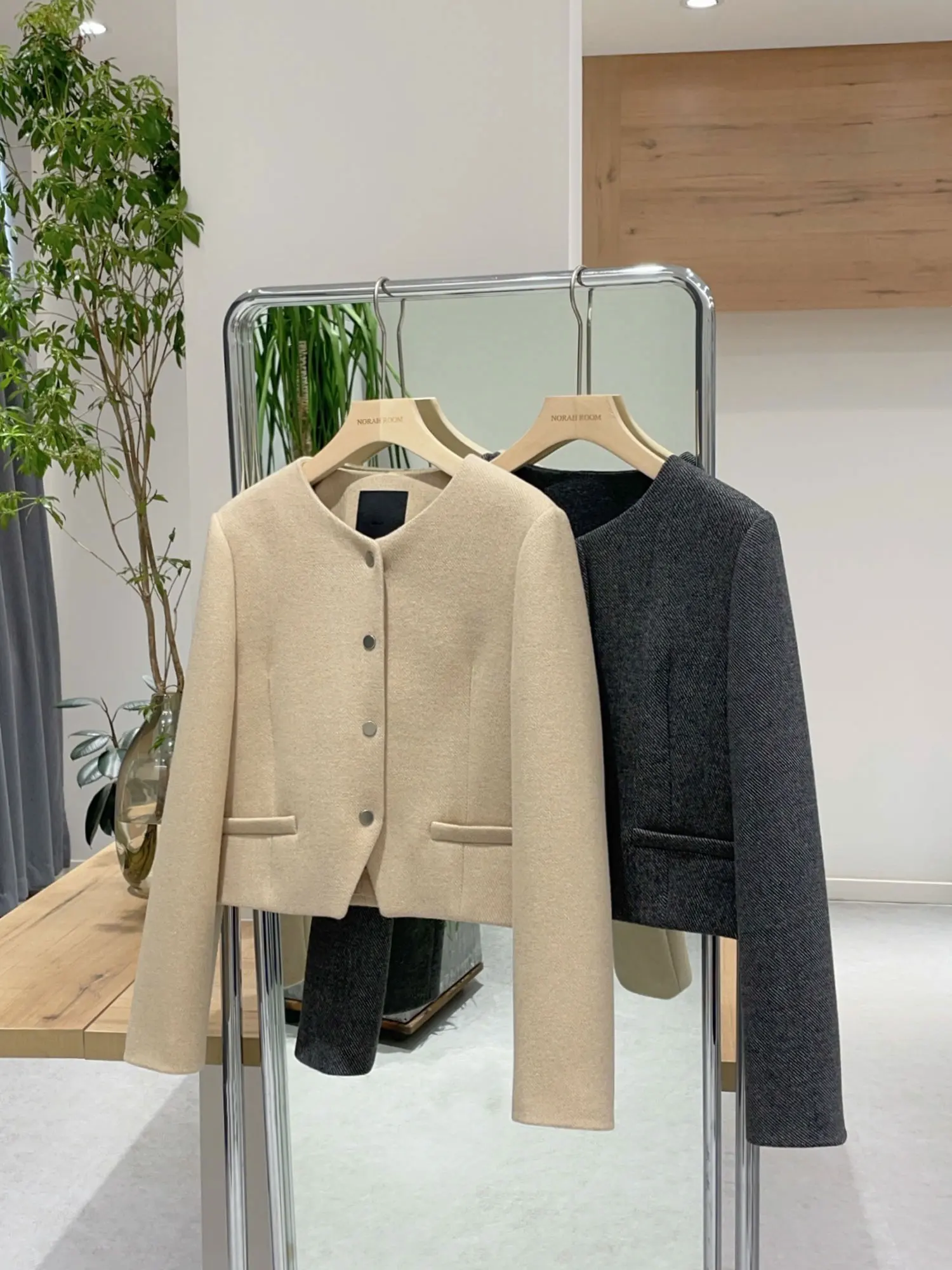 

Nok Xiaola Authentic Brand Cheered Scenic Sle Jaet And Skirt Set Women's Commute Sle Regular Fit Long Sve