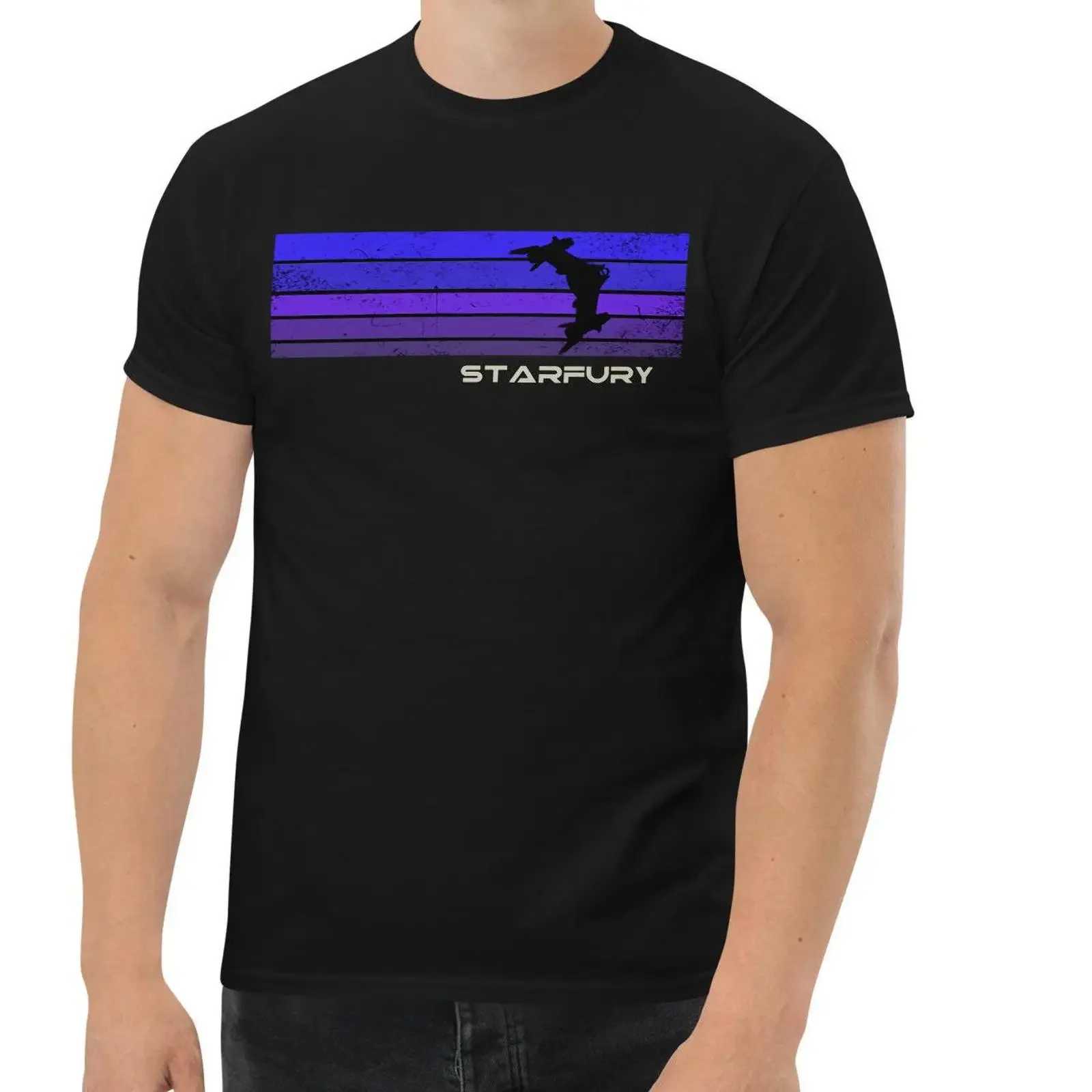 Retro Starfury Babylon 5 Sci Fi Spaceship T Shirt Casual Multiple Colors for Fans vintage Washed Versatile fashion homme