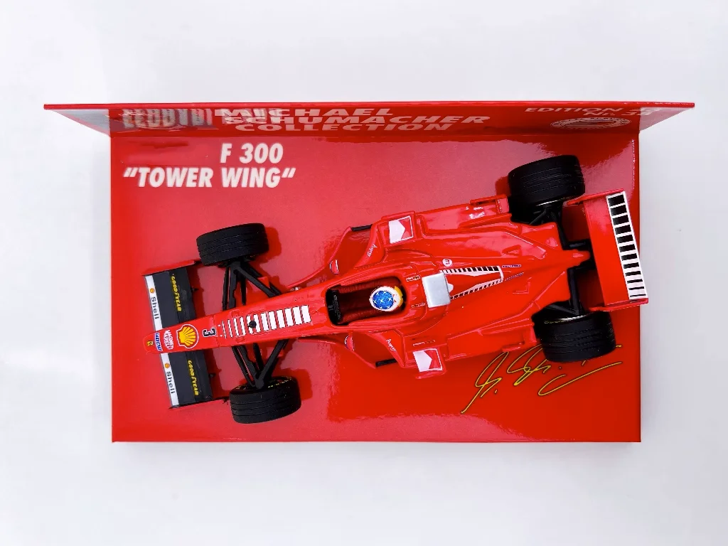 プラスチック製のスタティックな車のシミュレーション,1:43 f1 f300 1998 michaosacher,限定版,ギフト玩具