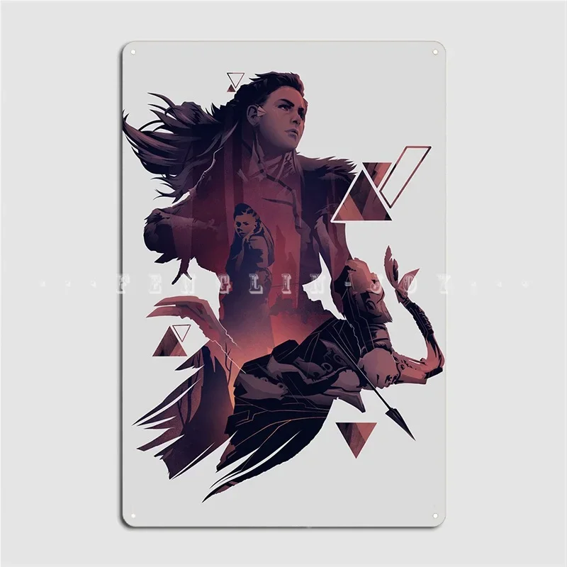 Aloy Horizon Metal Sign Wall Pub Club Bar Poster Retro Tin Sign Poster