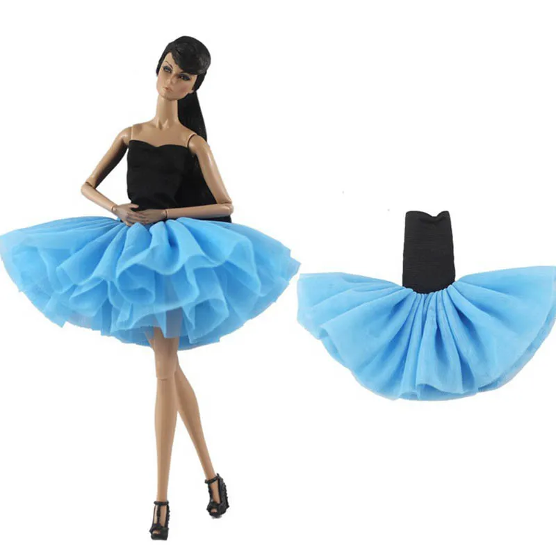   Boneca roupas acessórios bonito bailarina vestido de princesa 1/6 bjd boneca festa de aniversário vestir-se vestido para 30cm supermodelo boneca