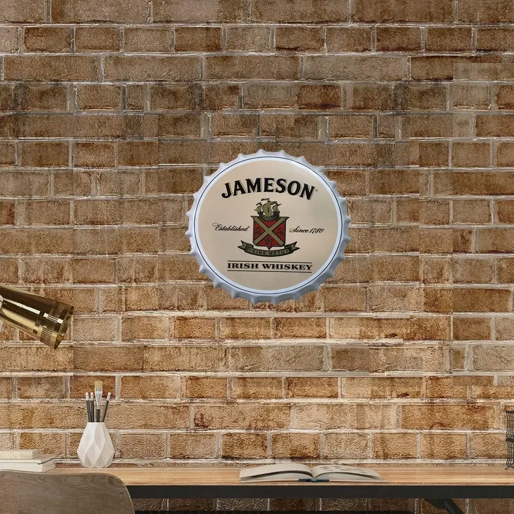 Jameson Decorative Bottle Caps Metal Tin Signs Cafe Beer Bar Decoration Plat 13.8