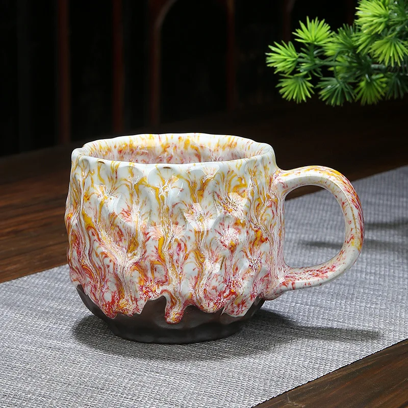 260ML Kiln Transformation Latte Coffee Mugs Janpanese Ceramic Creative Coffee Milk Mug Simple Teacup Household Water Cup New