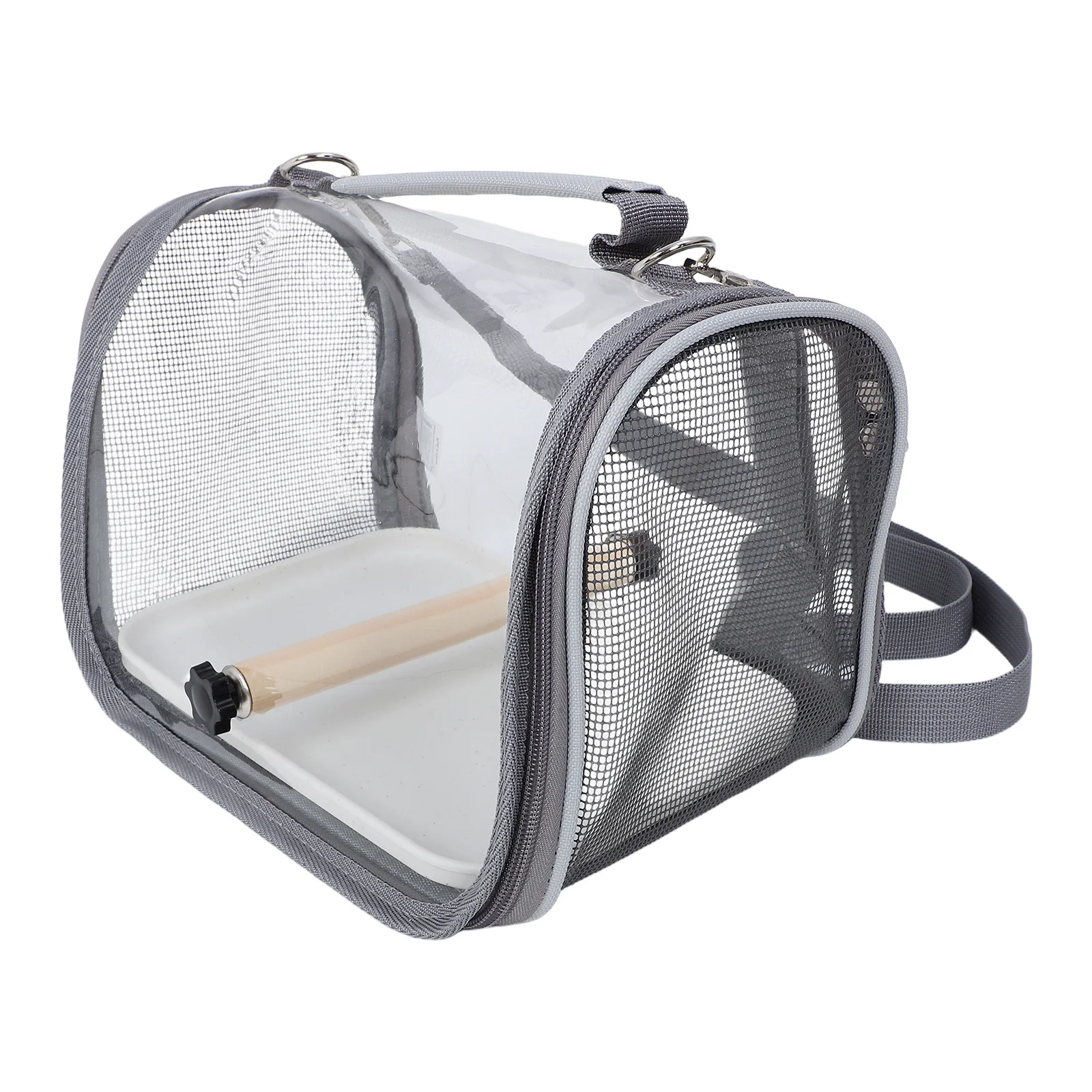 

Portable Bird Travel Cage Lightweight Breathable Mesh Carrier for Small Birds Budgie Parakeet Conure Reptile Outdoor Adventure