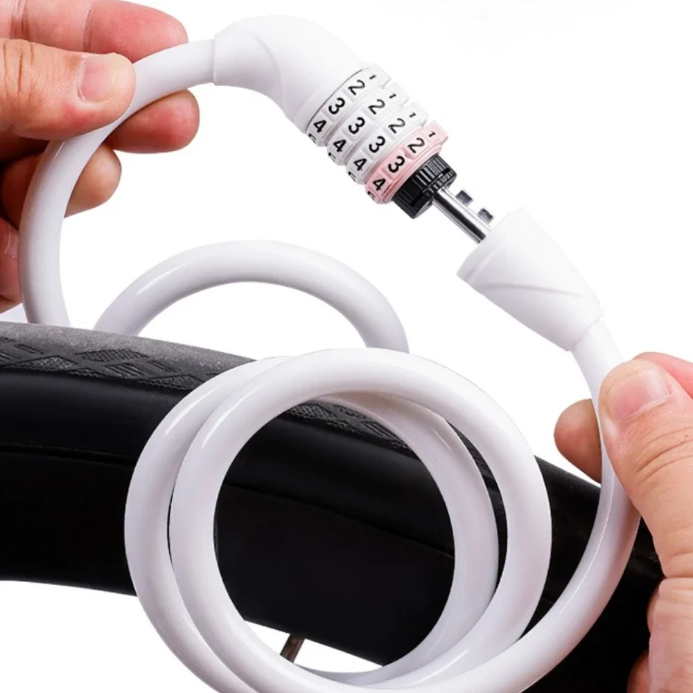 

Открытый велосипедный замок, 4-значный пароль, противоугонный стальной трос для горного дорожного велосипеда, безопасность для езды на велосипеде, необходимое велосипедное оборудование