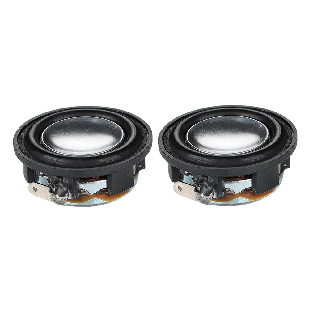 AIYIMA 34MM 8 Ohm 2W Full Frequency Mini Speaker Neodymium Magnetic Audio Speaker Aluminum Basin Rubber Edge Loudspeaker 2Pcs