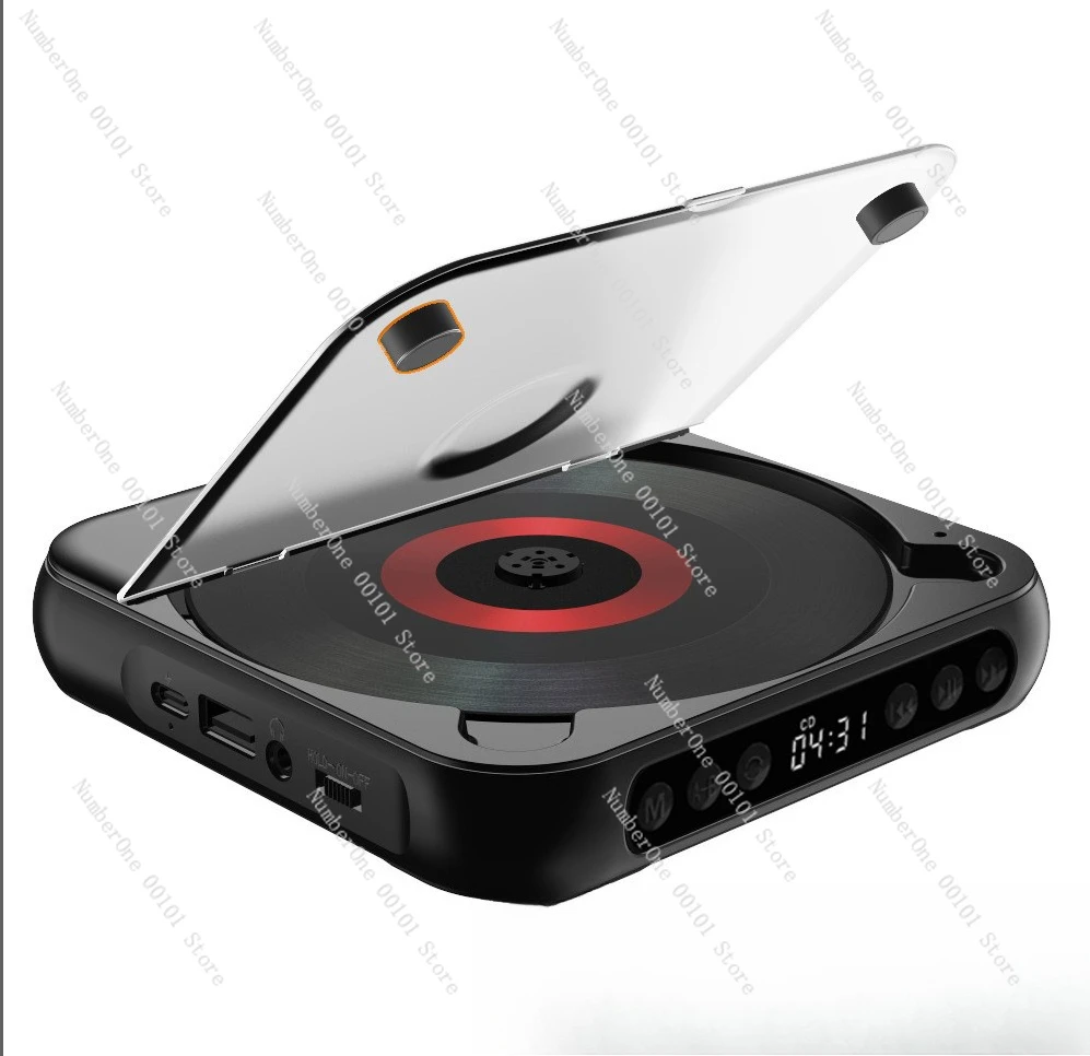 Bluetooth CD player Repeater Thin and light Walkman, English listening album CD mini player Home speaker