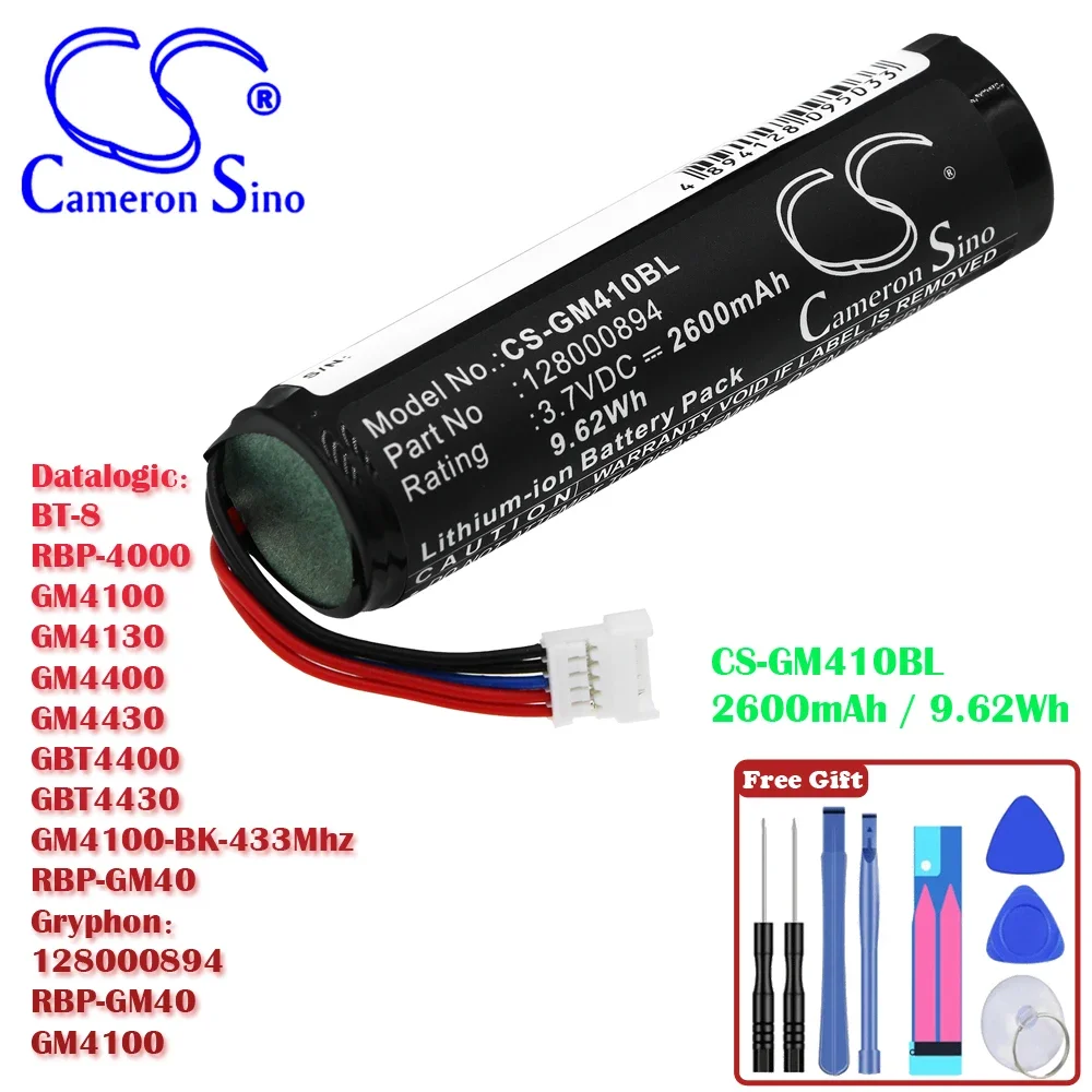 

Barcode Scanner 2600mAh Battery RBP-4000 for Datalogic GBT4400, GBT4430, GM4130, GM4400, GM4430, For Gryphon GM4100, RBP-GM40