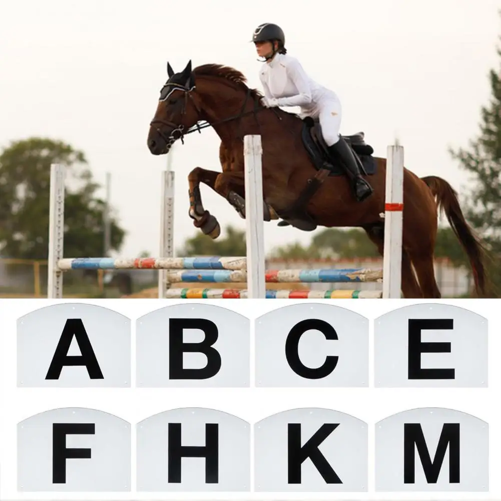 4/8Pcs Wall Mount Dressage Letters Markers Equestrian Training Letter Markers Dressage Equipment for Equestrian Events