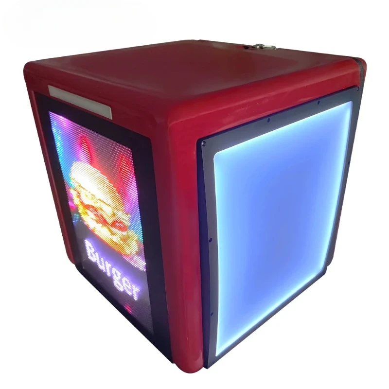 Advertising LED Display Panel Screen Digital Signage and Delivery Box for Motorcycle Tail Boxes