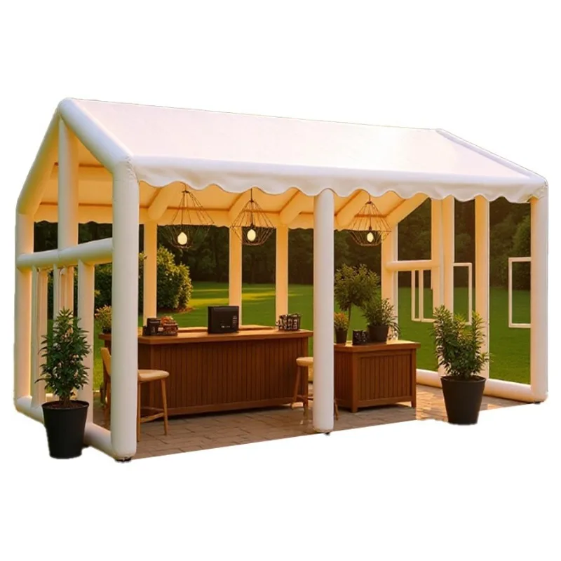 Tent shade from the sun and rain, inflatable welcome pavilion transparent tent