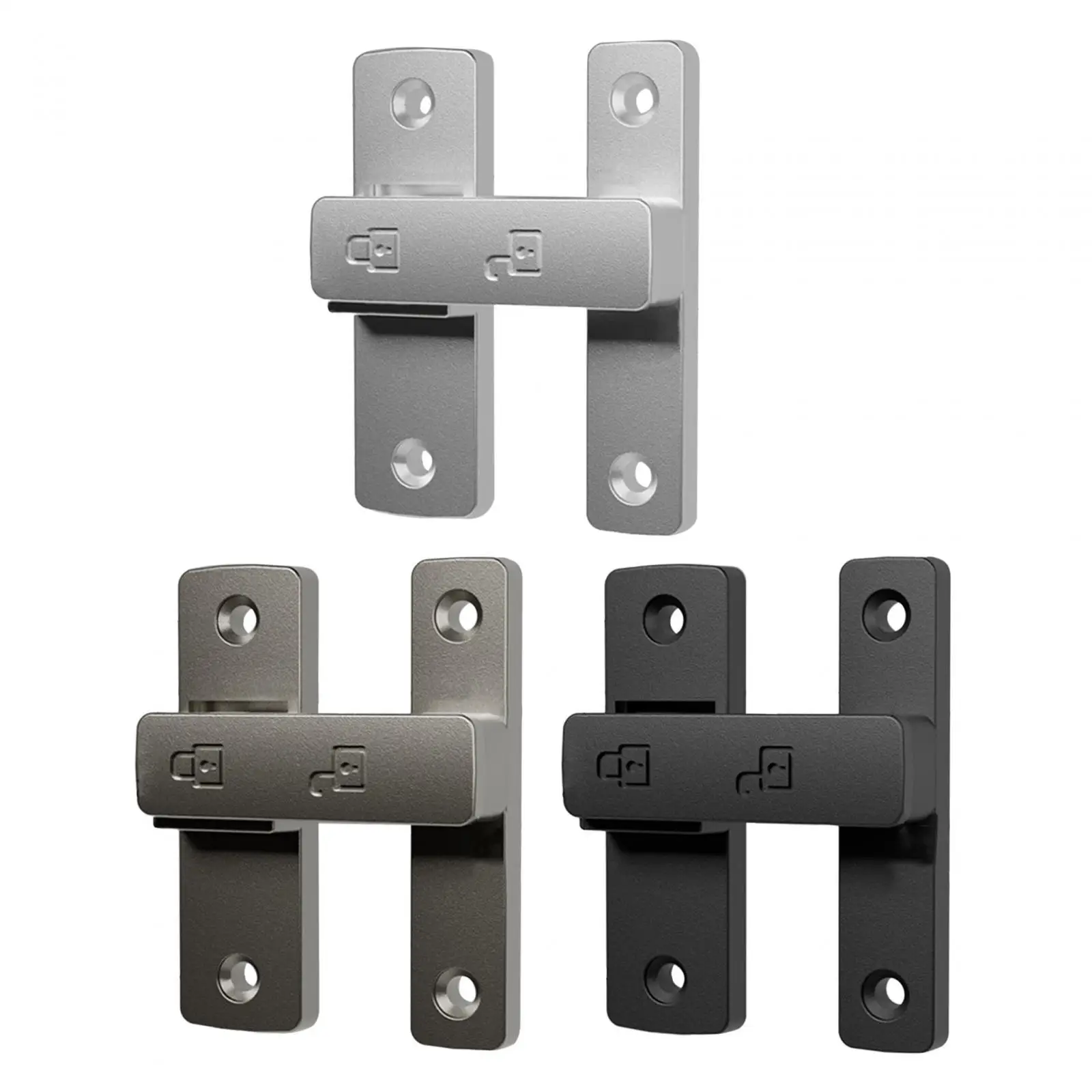 180 Degree Door Latch Guard Door Lock Gate latches Flip Latch Sliding Latch for Bathroom Cabinets Office Barn Sliding Door Hotel