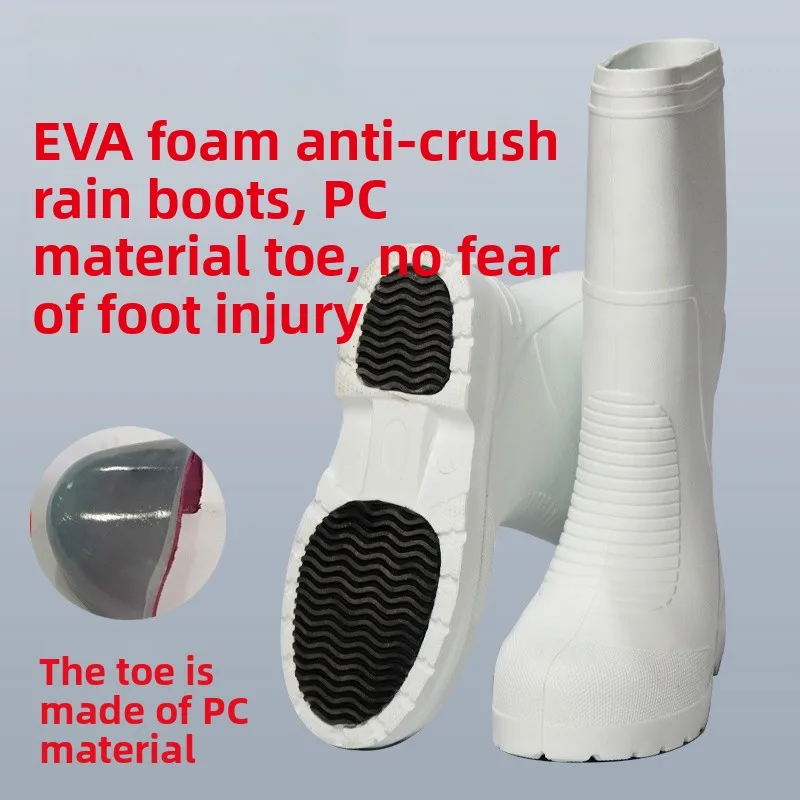 

Легкие противоскользящие маслостойкие резиновые сапоги из пенопласта EVA для фермерских работников специального назначения Rain oes Удобные весенне-осенние