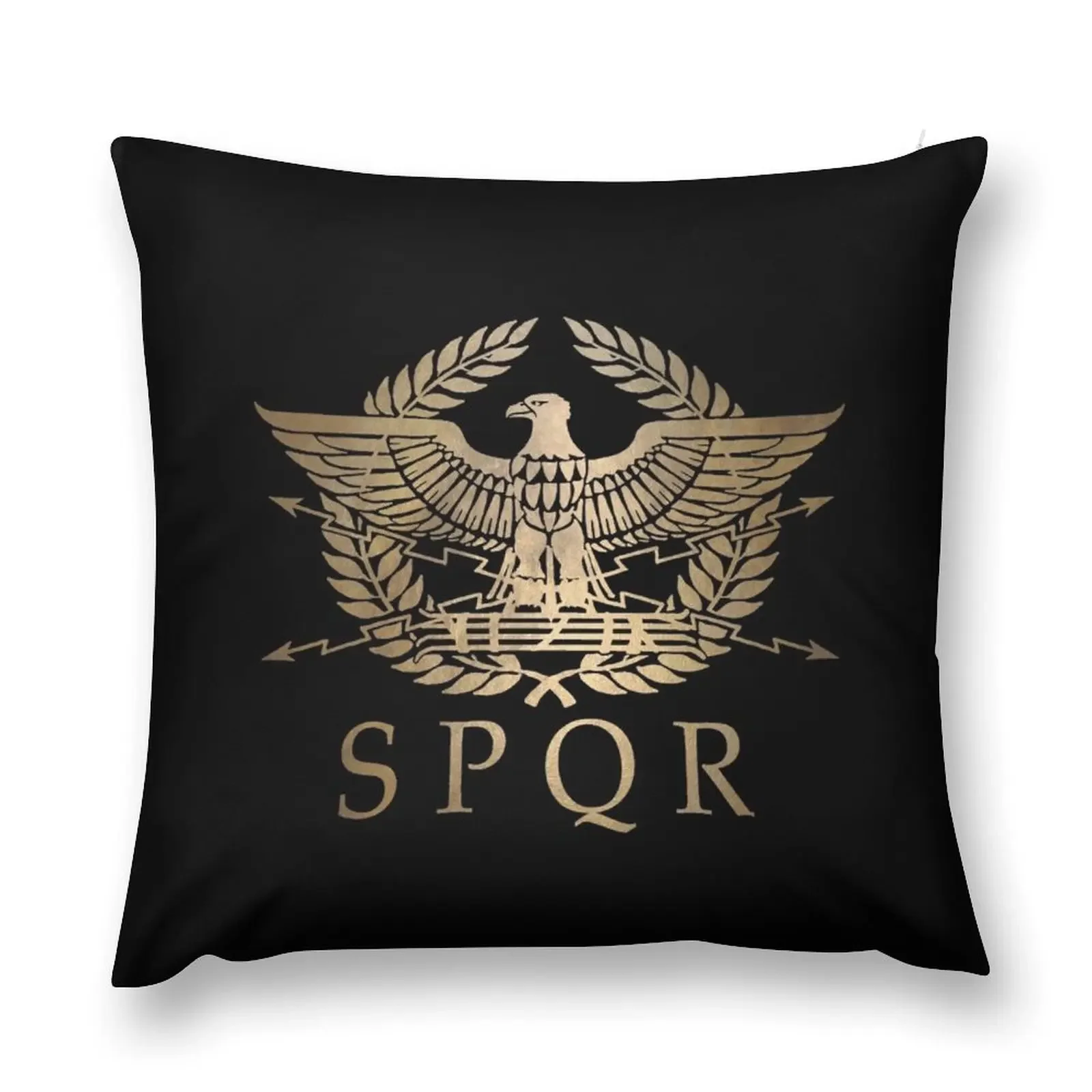 SPQR- Funda de almohada con escudo estándar del Imperio Romano, fundas navideñas, cojines para niños