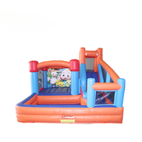 FOR quality Inflatable bouncing castle water  slide party bouncing house colorful theme bouncing ball toy pool water  slide