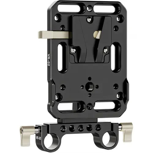 Imagen 2 del producto ZGCINE VR VR-01 VR-02 VR-05 Kit placa adaptadora de batería de montaje en V con abrazadera de varilla de 15mm brazo ajustable para cámaras Canon Sony DSLR