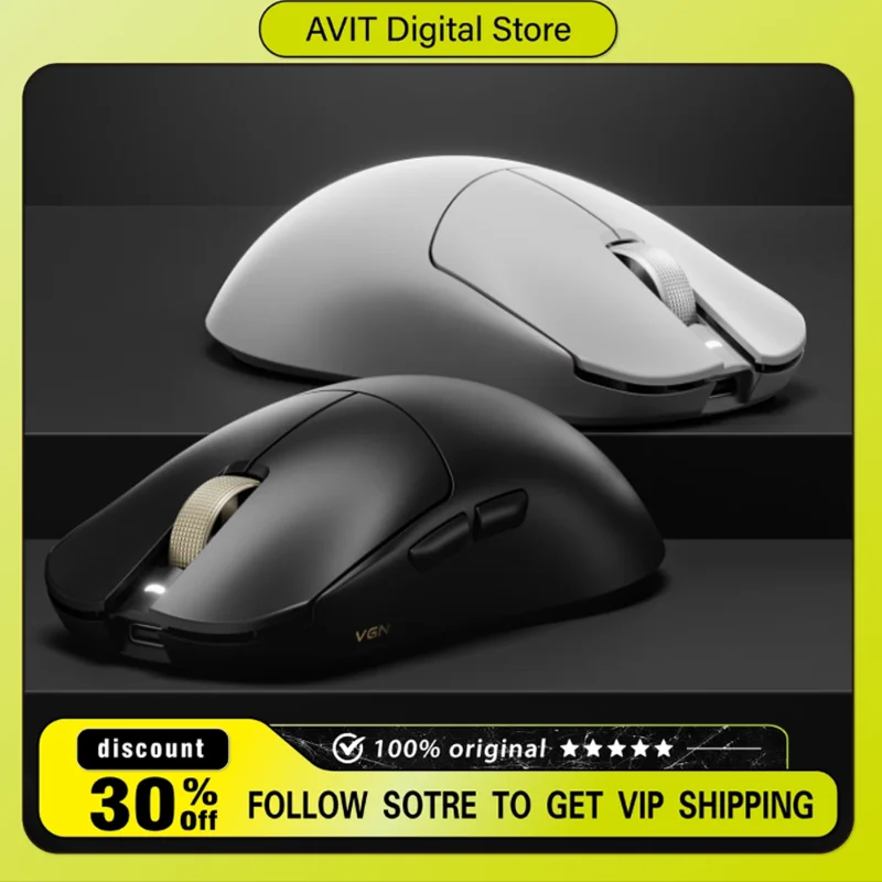 

Vgn Dragonfly F2 Pro Max/Ultra+ Wireless Mouse Tri-mode Paw3395/3950 Sensor Lightweight E-sports Business Office Long Life Mouse