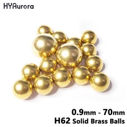 Solid Brass Balls H62 Precision Metal Bearing Ball Round Beads 0.9mm 1 1.2 1.8 2 2.381 2.5 2.8 3 3.175 3.5 4 4.45 4.5 to 70mm