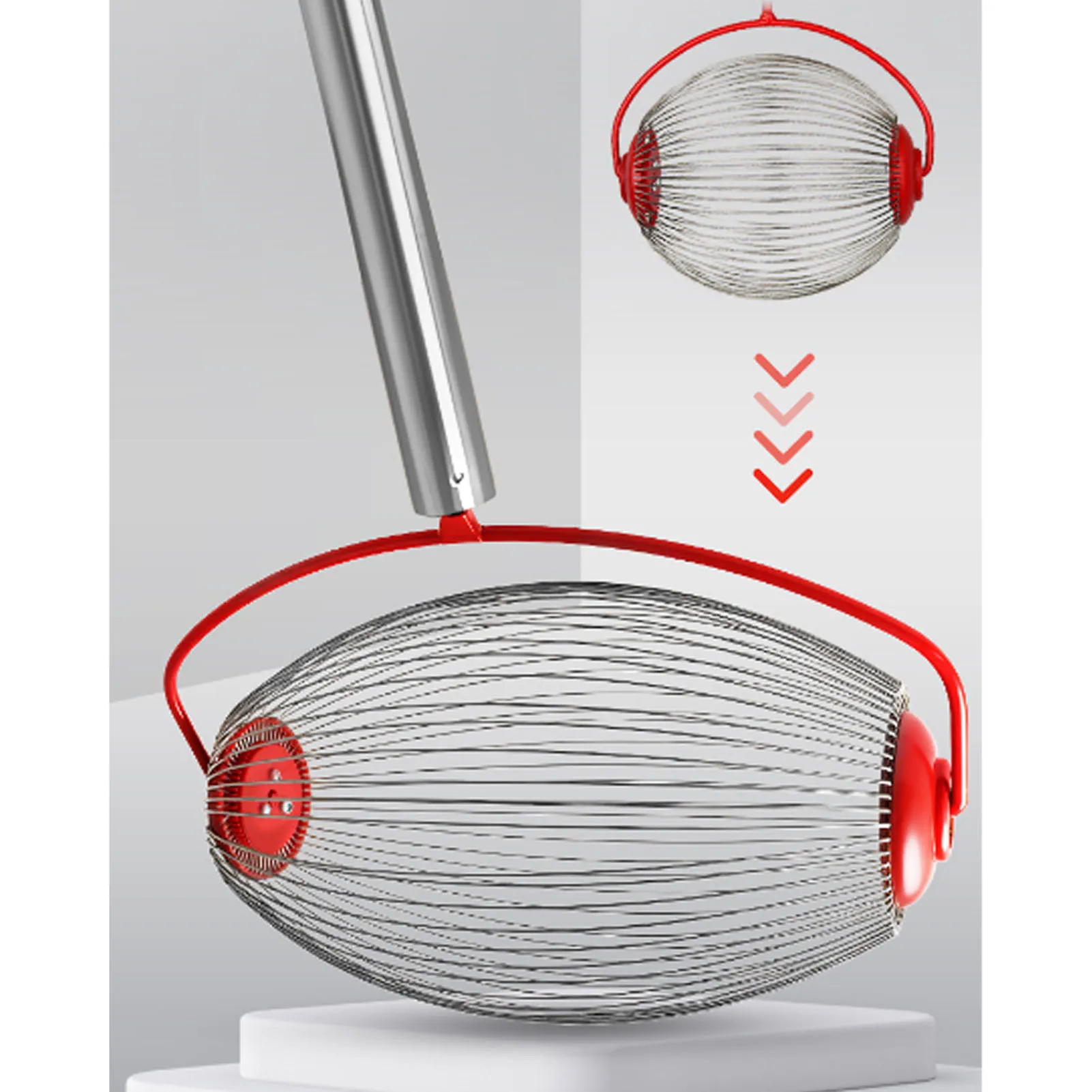 44.7 Inch 3 Section Rolling Nut Gatherer Stainless Steel Multifunctional Acorn Picker Upper Roller for Pecans Walnuts Outdoor