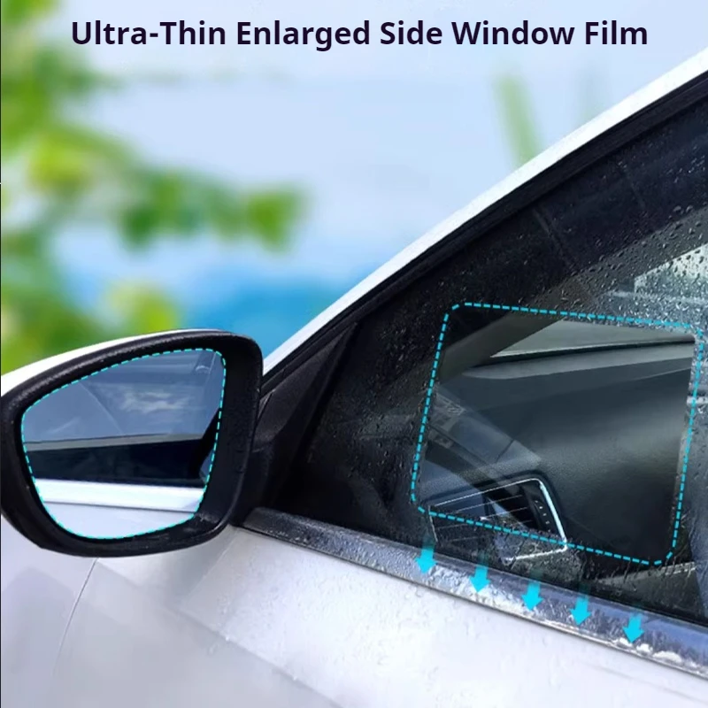 لتويوتا بريوس 10 20 30 50 C V أكوا 1997 ~ 2020 غطاء كامل مكافحة الضباب فيلم مرآة الرؤية الخلفية مكافحة الضباب الأفلام غير نافذ للمطر الملحقات #5