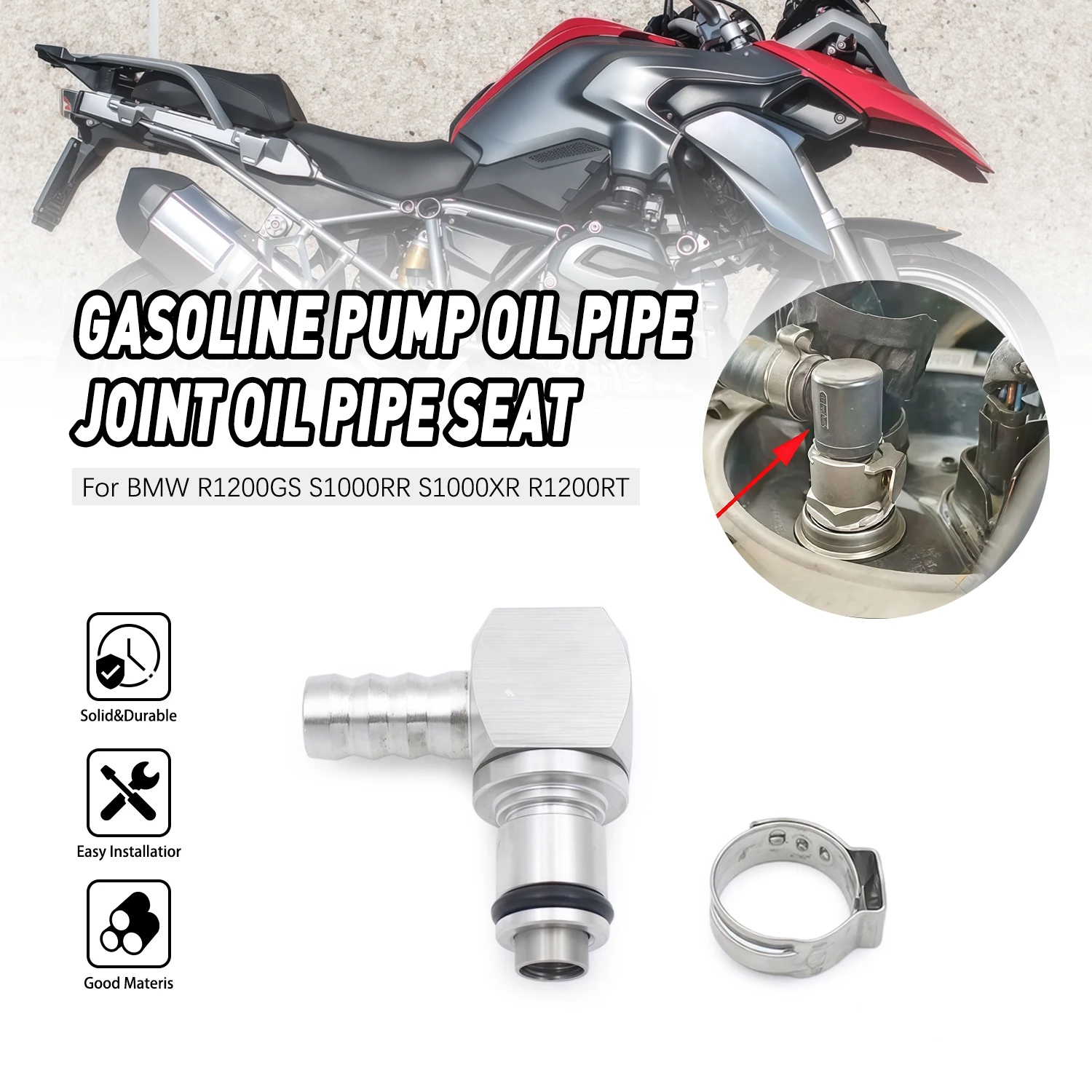 Fuel Petrol Line Hose Quick Release Disconnect CouplingKit For BMW R1200GS ADV R1200RT S1000RR K1200R K1300R K1600GTL HP4 Rninet