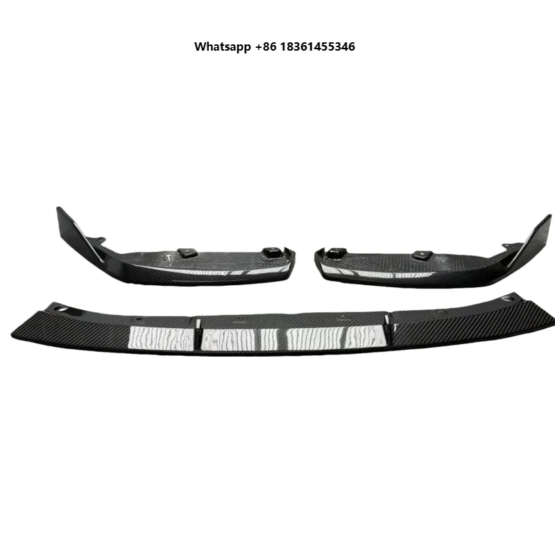 High Quality Front Diffuser Small Surround for M2 G87 Modified PK Style Dry Carbon Fiber Front Lip Body Kit