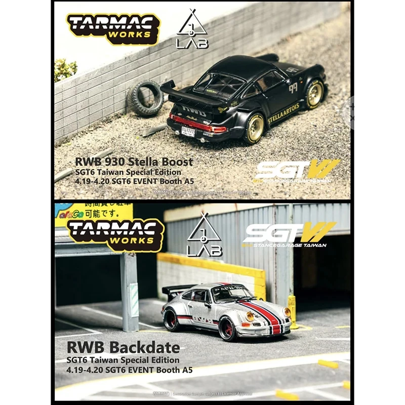 

1:64 Tarmac Works POP RACE 2025 HEC STG Exhibition Limited Diecast Car Model Collection Toys
