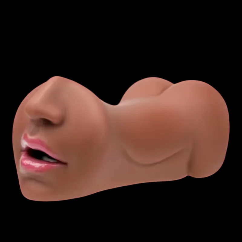 Pocket Pussy 3 in 1 Oral Sex Toys for Men Artificial Vagina Deep Throat Anime Masturbator Soft Ass Handheld Masturbation Cup