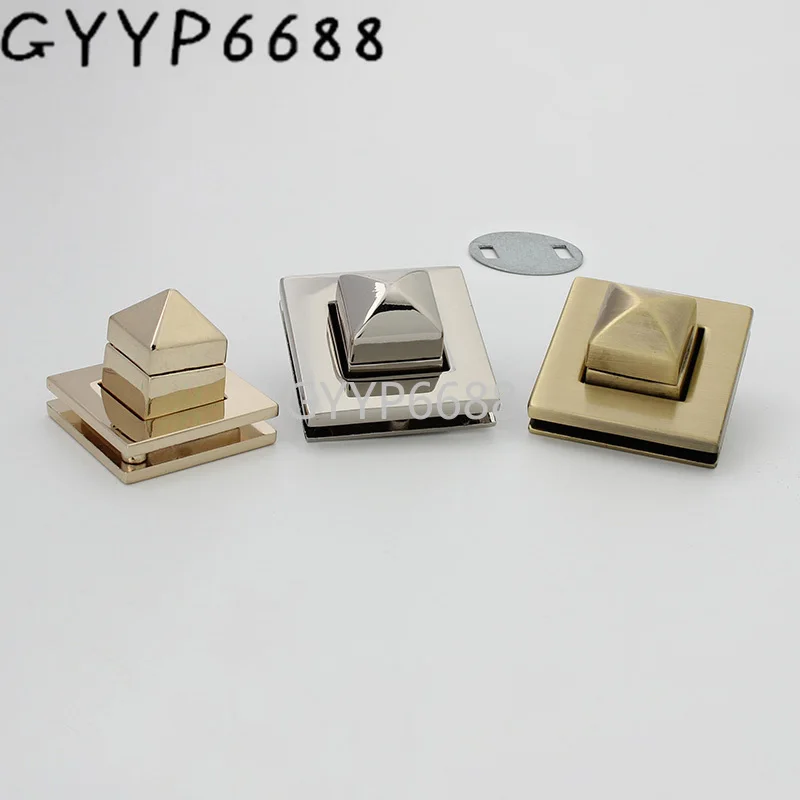 1-5-20 sets 5 colors 26mm*26mm 31*31mm popular square shape matel  turnlock  for purse good price suitcase accessories