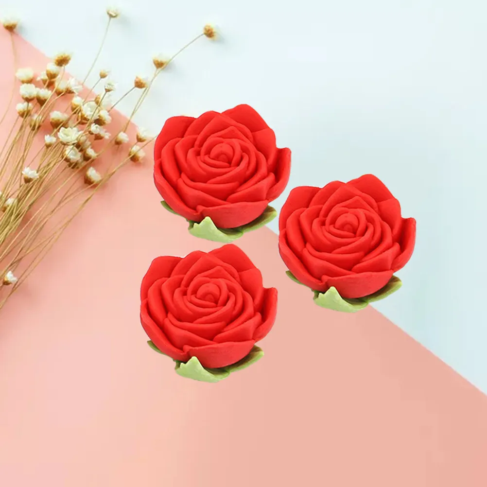 

24 шт., креативные ластики для карандашей, набор ластиков в форме розы, забавные портативные безопасные школьные и офисные принадлежности, канцелярские аксессуары для детей