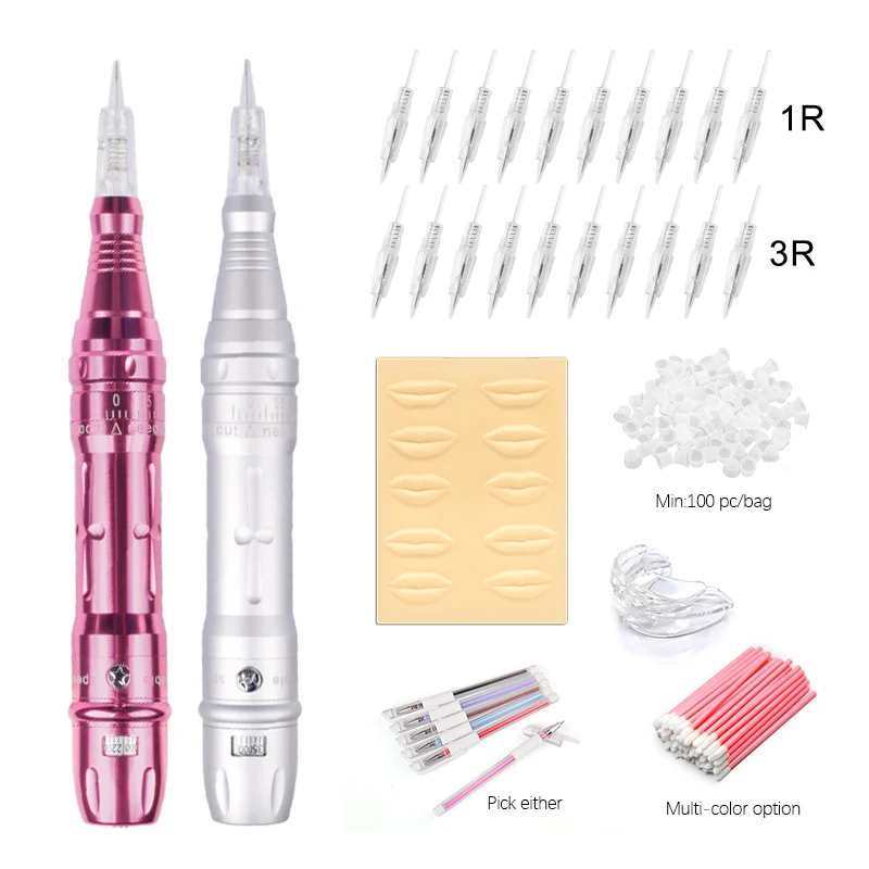 مجموعة ماكينة الوشم، ماكينة تجميل دائمة، شحن لاسلكي، وشم الحواجب، مجموعة ماكينة تجميل دائمة