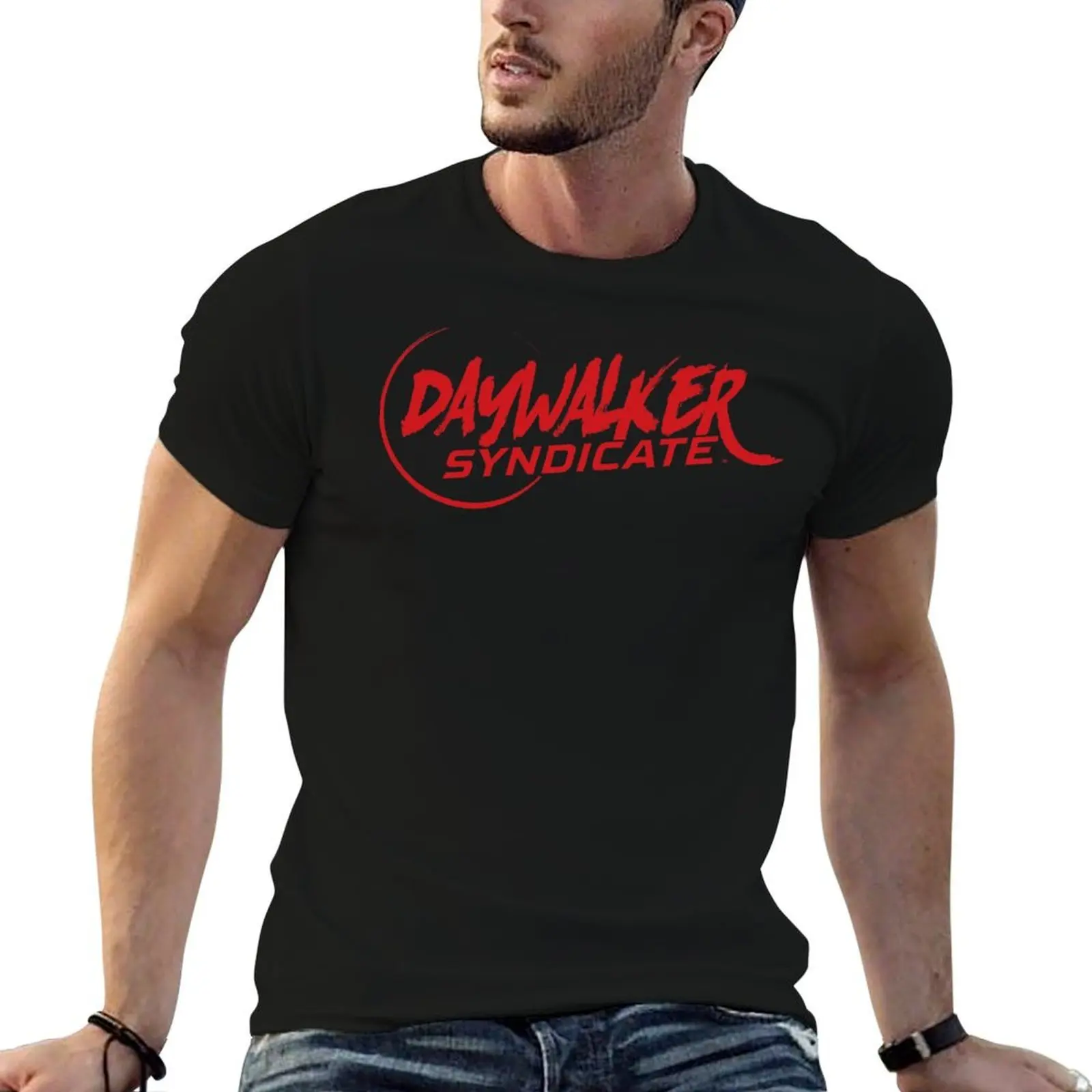 Daywalker Syndicate Logo (Red) T-Shirt Blouse oversized mens t shirts