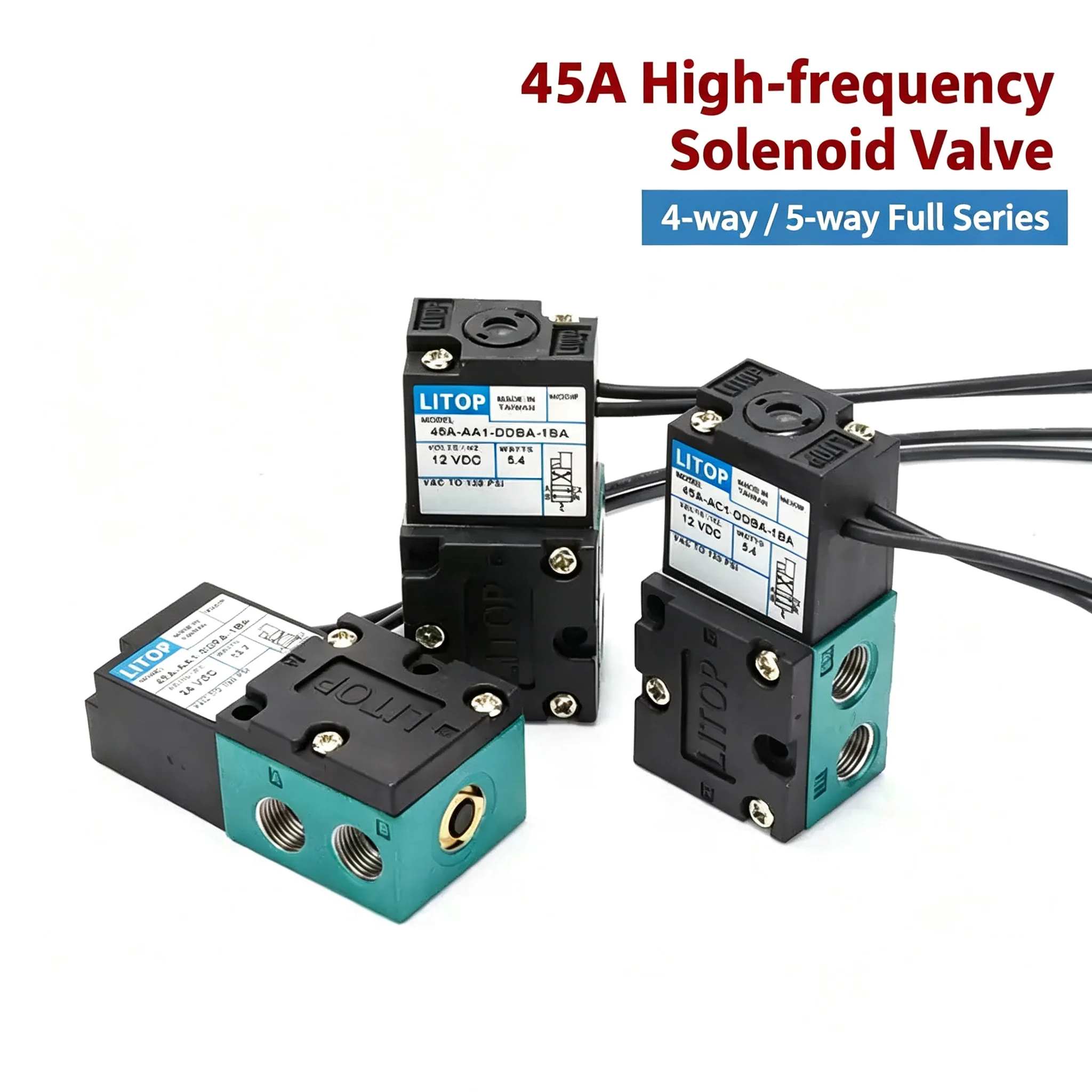 MAC Marking Dispensing Machine Valve 45A-AA1-DDAA-1BA/DDFA/DDBA/DDAA 45A 4 Way 5 Way High Frequency Solenoid Valve