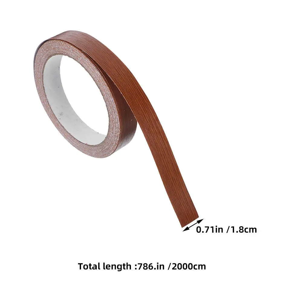 3Rolls Waterproof Wood Edge Banding Tape Grain Self Adhesive Furniture Cabinet Repair