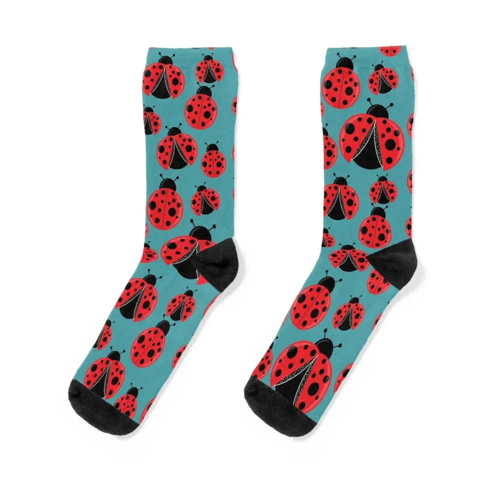 

Ladybug Flying & Still Group Socks japanese fashion aesthetic Men's Socks For Man Women's