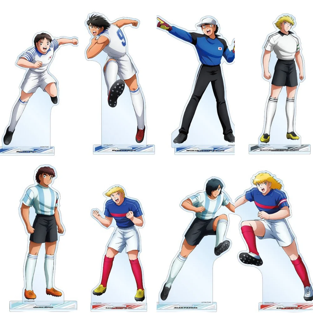 Anime Captain Tsubasa Acrylic 15CM Keychain Stand Model Cosplay Characters Ornament Accessories Goods Collection Gifts
