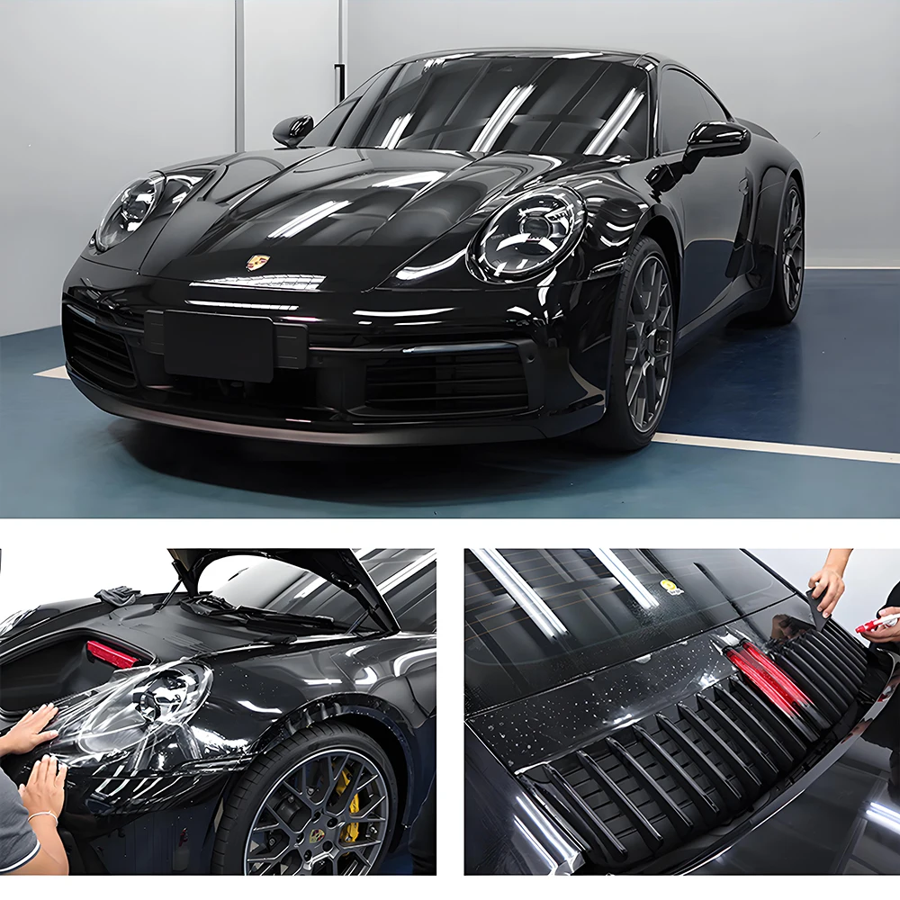 High Gloss 7.5mil Transparent TPU PPF Car Wrap Hydrophobic Paint Protection Film Anti-Scratch Body Wrap Stickers Car Films